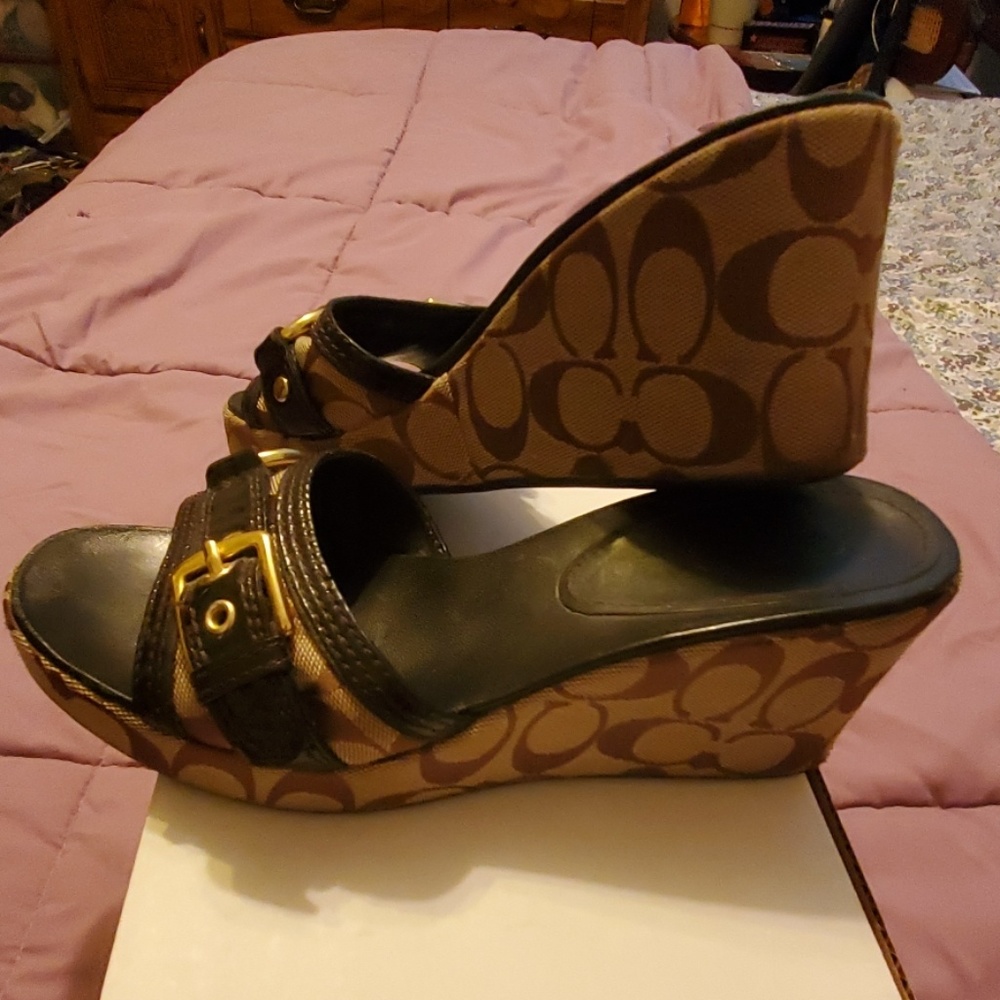 COACH Signature Wedges